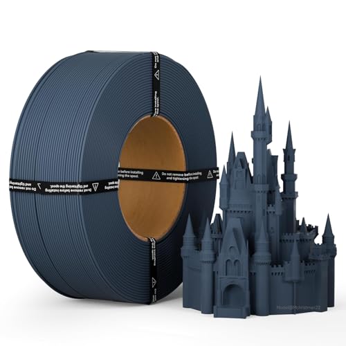 kexcelled Matte PLA Navy Refill Filament 1.75mm Frosted Finish 3D Printing Aesthetic Material for Decor 1kg Spool Muted 