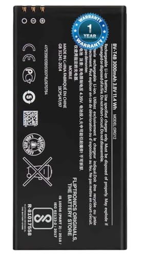 Image of THE BATTERY STORE Original BV-T4B Battery for Nokia Lumia 640 XL 640XL RM-1096 RM-1062 RM-1063 RM-1064 RM-1066 Battery with 1 Year Warranty**** (NN1)