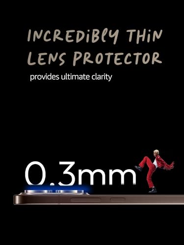 Image of Lensarmor Compatible with Oppo Reno 15 Pro Camera Lens Protector - Black (1 Pack) | Premium 9H Tempered Glass, Military-Grade Protection, Scratch & Impact Resistant, Perfect Fit