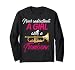 Never Underestimate A Girl Jouet de trombone amusant Manche Longue
