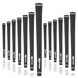 Karma Velour Black Midsize (+1/32”) Stick Grips Golf Grips (13 Pack)