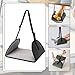 Hjdlhx Airplane Footrest Airplane Travel Foot Hammock Portable Comfortable Leg Rest, Foot Hanger for Long Trip, Desk Plane, Black