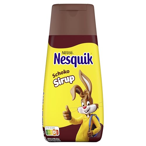 Nestlé Nesquik Schoko Sirup, perfekt für Pfannkuchen & Desserts, Quetschflasche mit Dosierverschluss, 1er Pack (1 x 300ml)