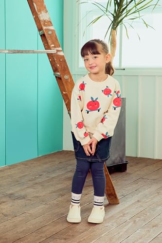 Kids Toddler Girls Love Lettering Striped Ankle Soft Stretchy Cotton Fashion Leggings – Made in Korea4