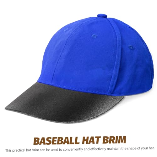 BESPORTBLE 10pcs Cap Brim Inserts for Baseball Hats Visor Shields for Boy Girl Lightweight Plastic Hat Accessories to Maintain Shape and Structure Black4