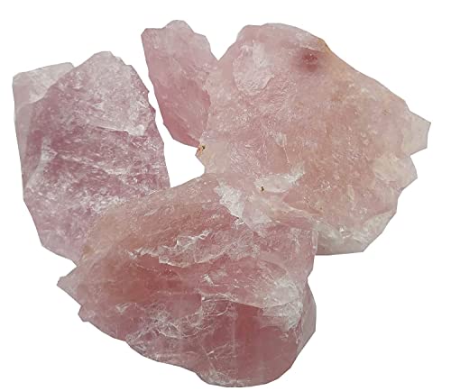 Cuarzo rosa natural de 400 g en bruto para decoración y bienestar