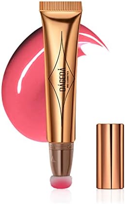 DAGEDA Blush Beauty Women Wand, Matte Liquid Cheek Blusher, Smooth Creamy Liquid Blush Stick with Soft Cushion Applicator, Waterproof Blendable Natural Face Blush Makeup Pen, 0.53oz (#07)