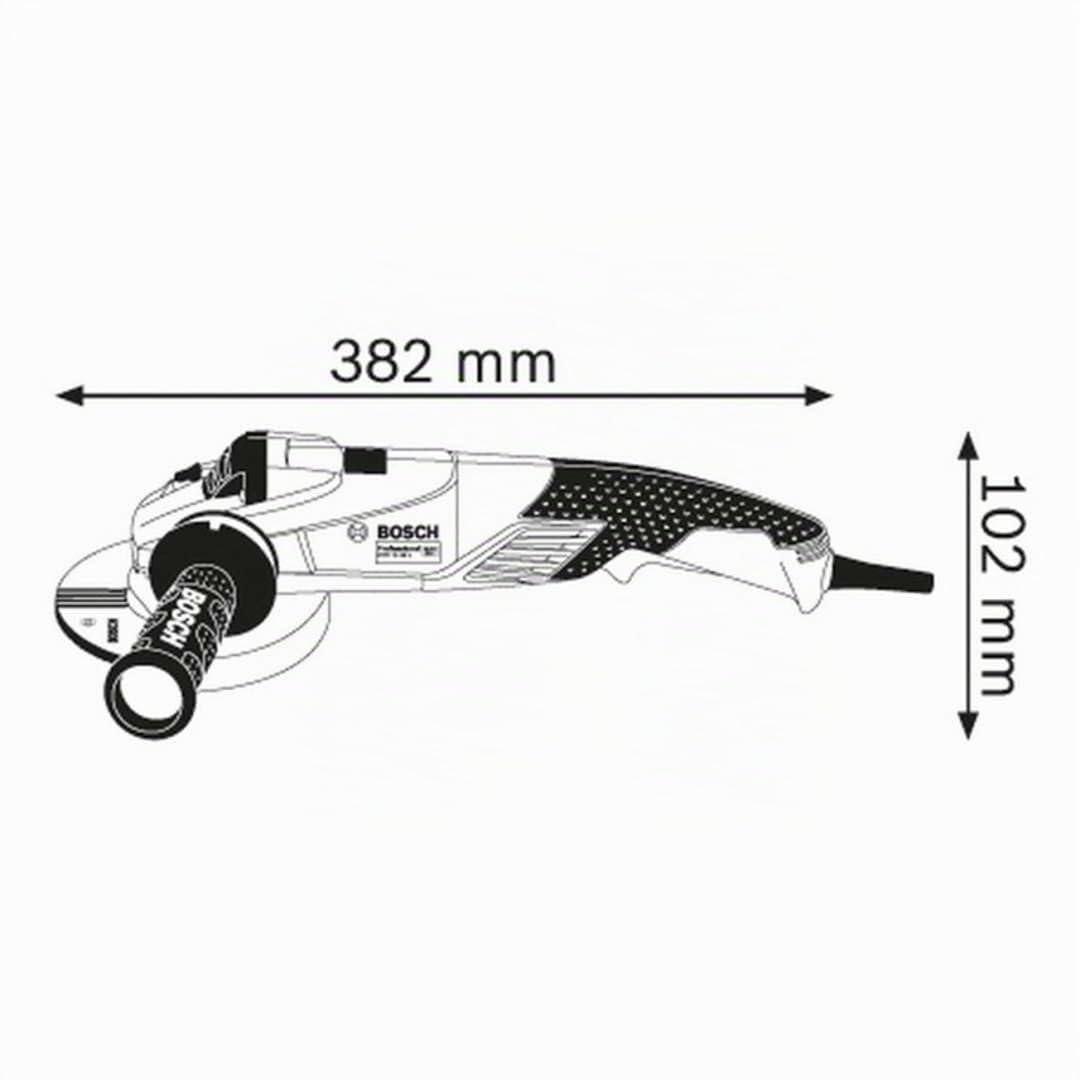 Bosch Professional amoladora angular GWS 18-125 SL (1800 W, Ø discos 125 mm, velocidad en vacío: 2800-12 000 rpm, incl. brida, tuerca tens., caperuza prot., llave 2 agujeros, empuñadura aux.)