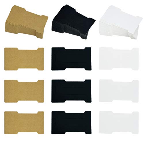 150pcs Hair Clip Display Cards Paper Cardboard Hair Bow Packaging Cards Craft Cards for Hair Barrettes Hair Accessories Display and Organizing 3 Colors