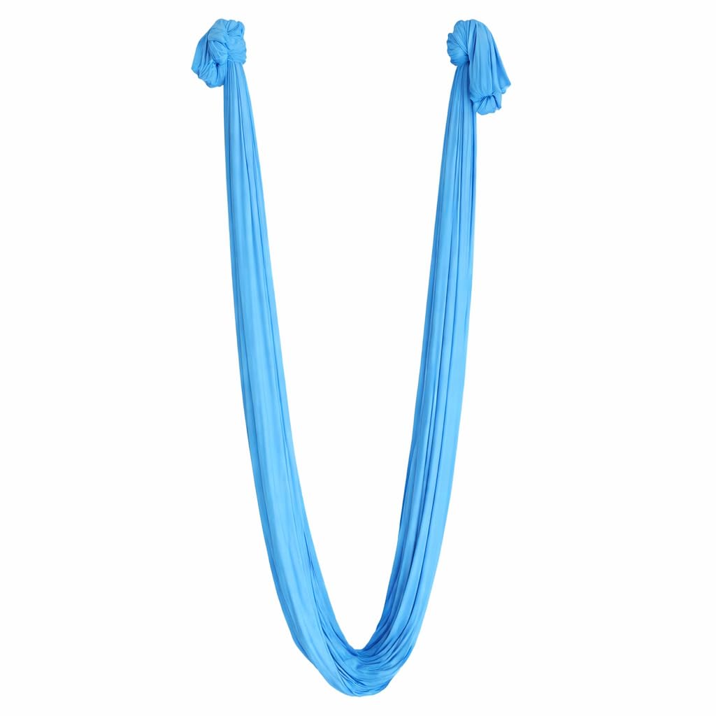 GRIP® Aerial Yoga Hammock | Yoga Swing with 2 Carabiner Clip | Anti-gravity Hammock | Exercise Prop for Back Pain Relief | Aerial for Flexibility | Stretching Swing for Posture Correction | Multicolor | 5 mtr-image-43
