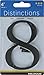 Distinctions 843148 Black Flush-Mount 4-Inch House Number 8