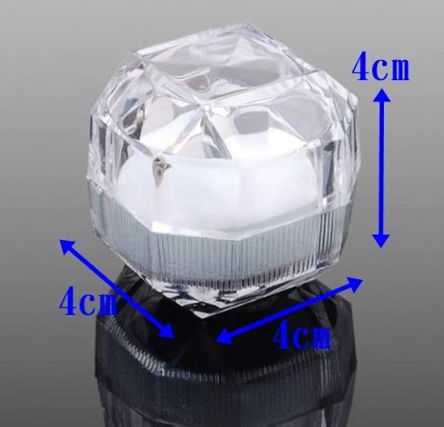 Amazon.co.jp: Happiness Store リングケース 透明 ジュエリー