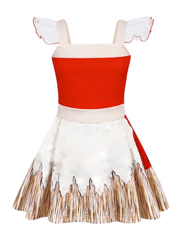 - AmzBarley Girls Halloween Party Outfits Princess Dress up Lace Sleeveless Christmas Costume Cosplay Clothes with Accessories