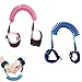 Dingzing 2PCS Laisse de Sécurité pour Enfants, Bébé Anti-Perdu Poignet, ande de Poignet en Coton Respirant à Rotation à 360 °,pour Voyage Supermarché Exploration Helper 1.5M (Rouge/Bleu) Baudrier