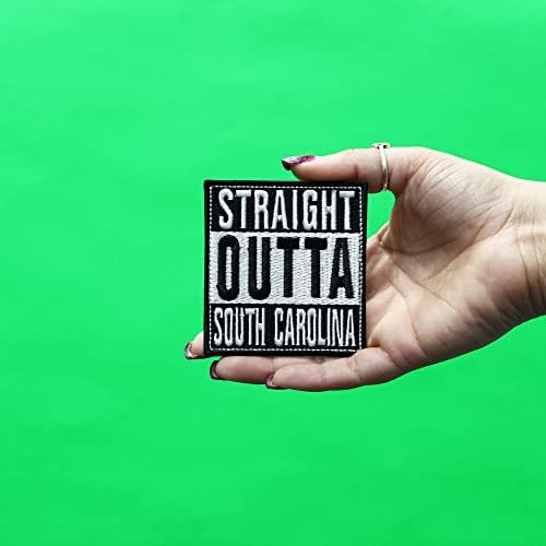 Straight Outta South Carolina Patch Embroidered Iron On image 4
