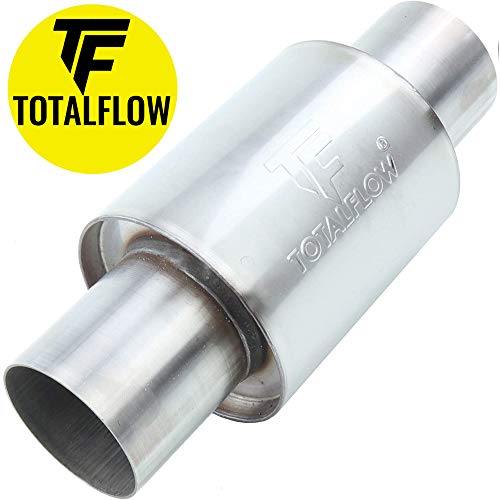TOTALFLOW 22316 Straight Through Universal Exhaust Muffler – 304 Stainless Steel – 2.5 Inch Inner Diameter Inlet…