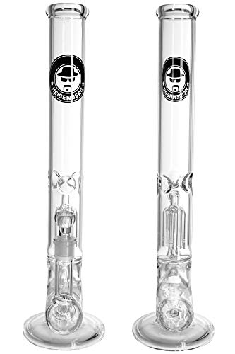 Heisenberg Inline Bong Glasbong mit Eisfach und Stemline Perkolator 18,8 Schliff NS19 (mit Tree Perc) – Bild 4