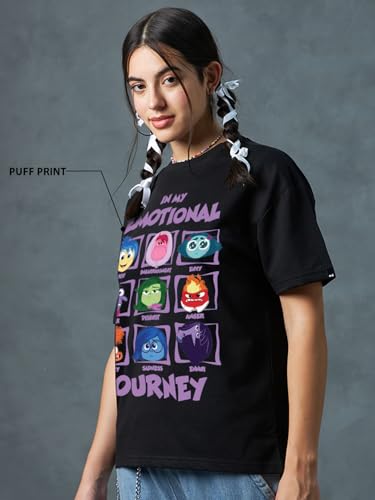 Image of Bewakoof Women's Graphic Print Oversized Fit T-Shirt