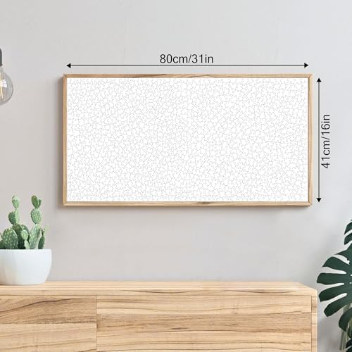 Zariocy Extra Large White Blank 1000-Piece Jigsaw Puzzle for Adults - Challenging Irregular Shapes, No-Dust Puzzle Board, Family Time, Ideal Gift for Puzzle Lovers, Finished Size 80 x 41 cm - 3