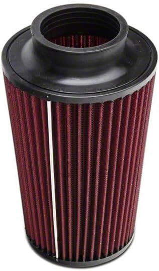 RedRock Replacement Air Filter for Cold Air Intakes | Washable High-Flow Conical Design & Reusable Cotton Filter | Compatible with Jeep Wrangler TJ & JK 1997–2018