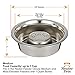 Neater Pet Brands Stainless Steel Slow Feed Dog Bowl for Fast Eating Medium Breed, Metal Slow Feeder Dog Bowl Fits in Medium Neater Feeder Deluxe, for Puppy or Dogs (19-40 lbs), 1 Cup Food Capacity