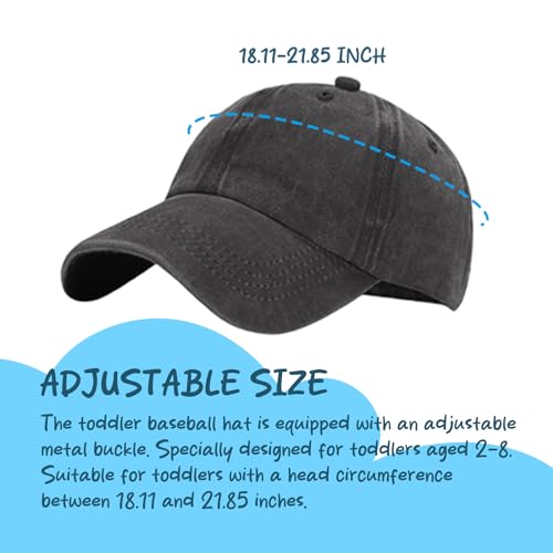 3 Pack Toddler Hat Toddler Baseball Hats for 2-7 Years Boys and Girls4