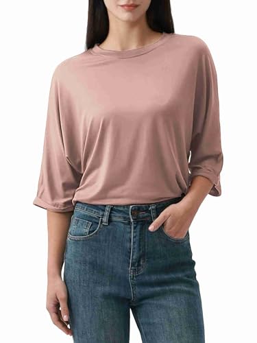 2025 Half Sleeve Spring Tee,Womens Fashion Oversized Tshirts Short Sleeve Crewneck Color Black Summer Trendy Clothes