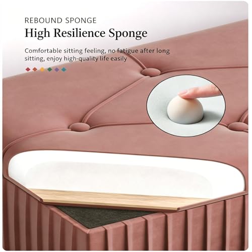 Banc ottoman de rangement pour chambre et salon : grand coffre capitonné élégant