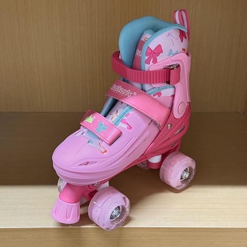 Nattork Kids Roller Skates for Girls, Bowknot and Crown Quad Skates for Youth...