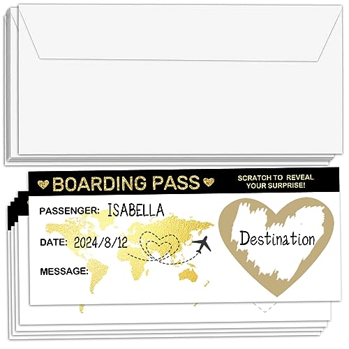 Surprise Reveal Foil Boarding Pass(5 Set), 3.5