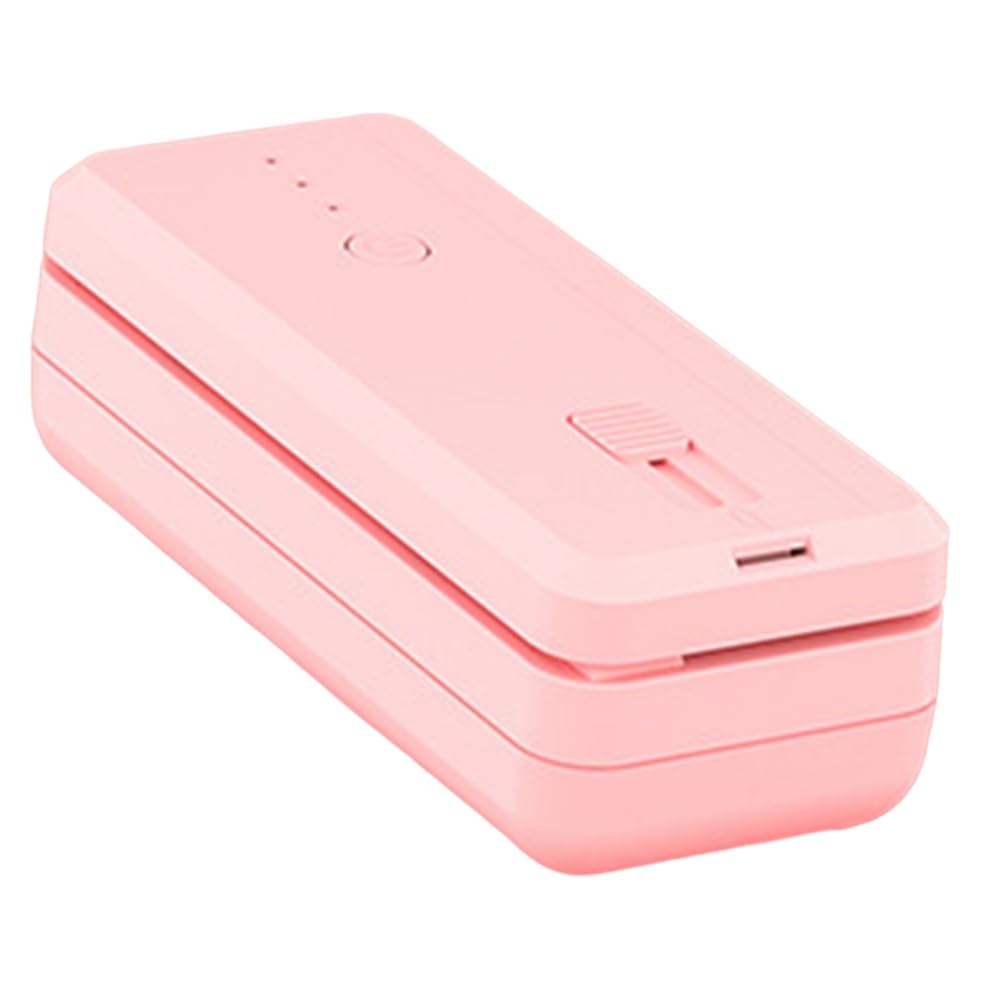 CTRLZS Household Mini Square Sealing Machine Laminator Packaging Household Food Bag Snack Sealing Machine Pink