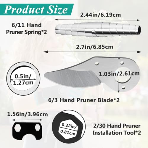 2 Pcs Hand Pruner Replacement Kit (6/3-1) for Felco Pruners Models by Gfdoso - Used condition - Image 3