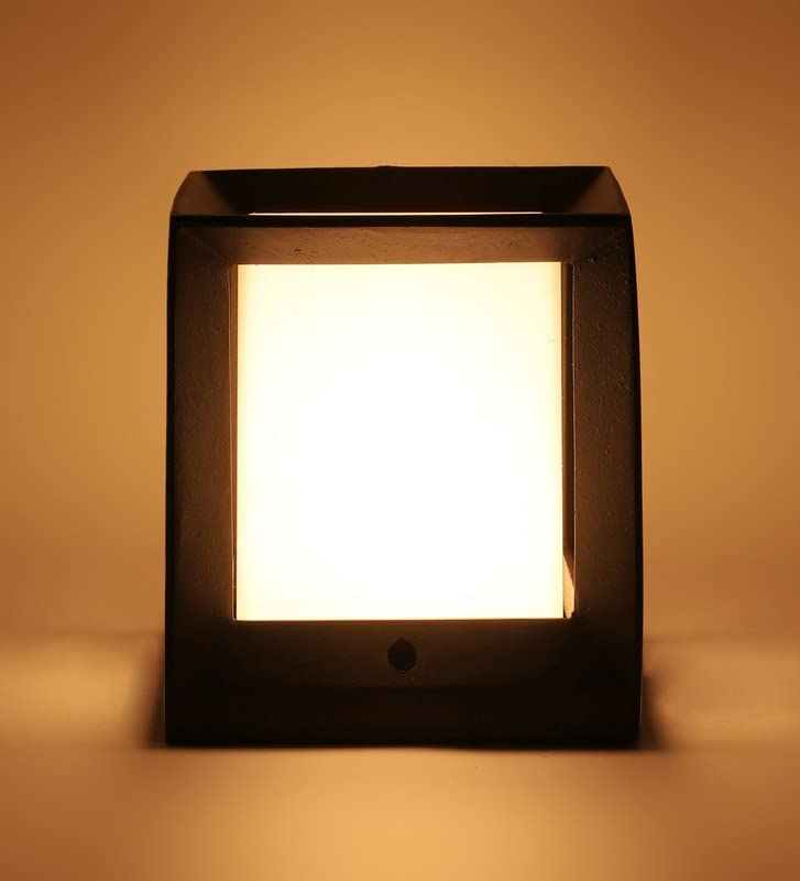 Image of ELIANTE Grey Metal Gate Light - 2408-MED | 3 Years Warranty | Free - LED LAMP