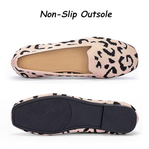 Image of Frank Mully Women's Loafer Flats Square Toe Comfortable Office Work Shoes, Cute Penny Loafer Slip On Walking Driving Shoes
