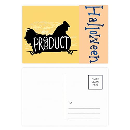 Cartes postales d'Halloween lot de 20 poulet noir pour papeterie créative et invitations