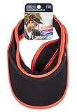 Conair Tie Back Sporty Visor Headband, Charcoal and Coral