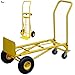 BricoLoco Carretilla + Carro plegable transporte con ruedas. Transportador. Plataforma 2 en 1!!!. Carga 200 kgs. Industrial. Almacén, oficina, mudanza, paquetes pesados, cajas.