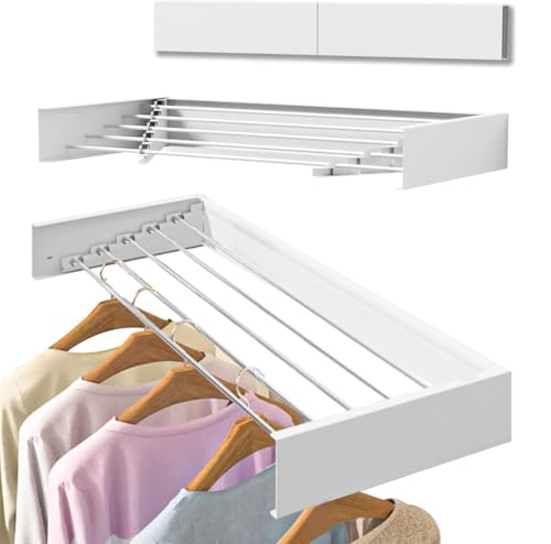 Lista de Tendederos tipo paraguas , tabla con los diez mejores. 40 LHChan Tendedero de Ropa Plegable de Acero Inoxidable Ideal para Secado en Interiores y Exteriores,Tendedero Plegable de Acero Inoxidable para Colgar Ropa, Blanco