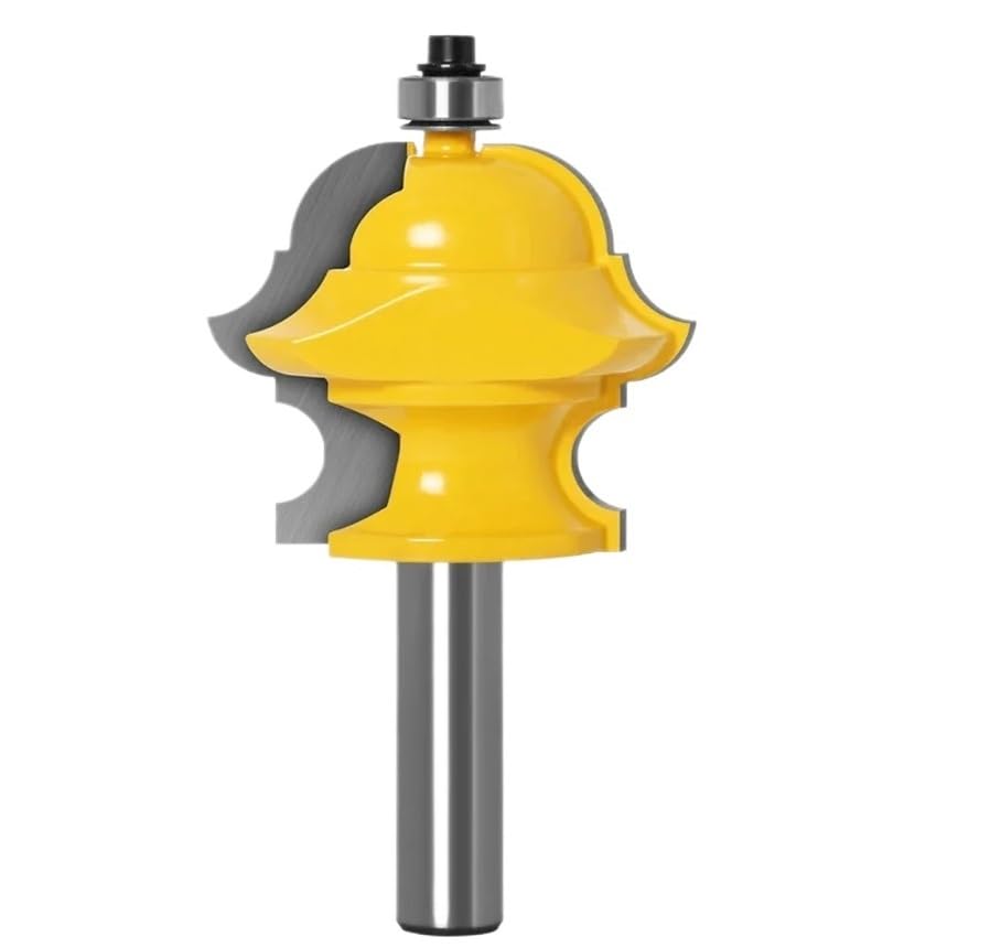 1 fresa de 1/2" (12,7 mm) con vástago 12 mm for tallado en madera, multiforma, multiperfil, moldura, cuchillo for puertas y carpintería(02)