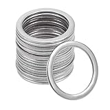 uxcell 平ワッシャー m12 ねじボルト用 フラットワッシャー 12×16×0.8mm 304ステンレス 平座金 丸座金 スペーサー 20個 ガスケットファスナー