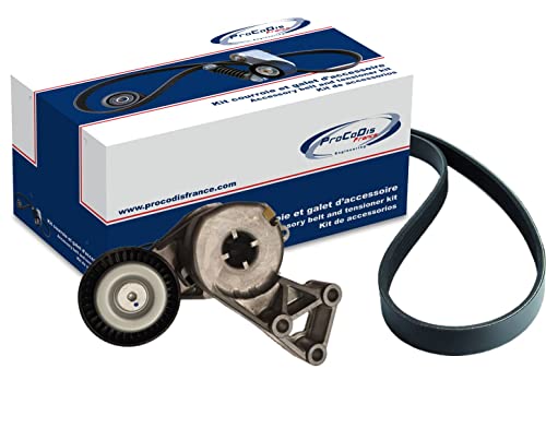 Kit courroie KGA3012 PROCODIS France avec galet d'accessoire pour moteur