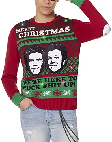 Spencer's Step Brothers Light-Up Ugly Christmas Sweater | Light-Up Christmas Sweater4