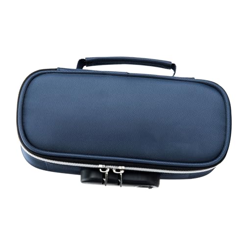 BAFOVY Étui à en Toile de Verrouillage avec Stockage Spacieux, Trousse de Rangement securise, Trousse AEC errouillage