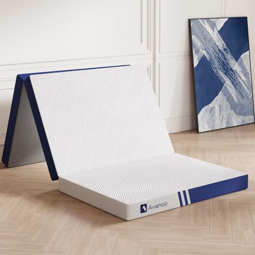 Avenco Folding Mattress Single, Trifold Mattress 4 Inch