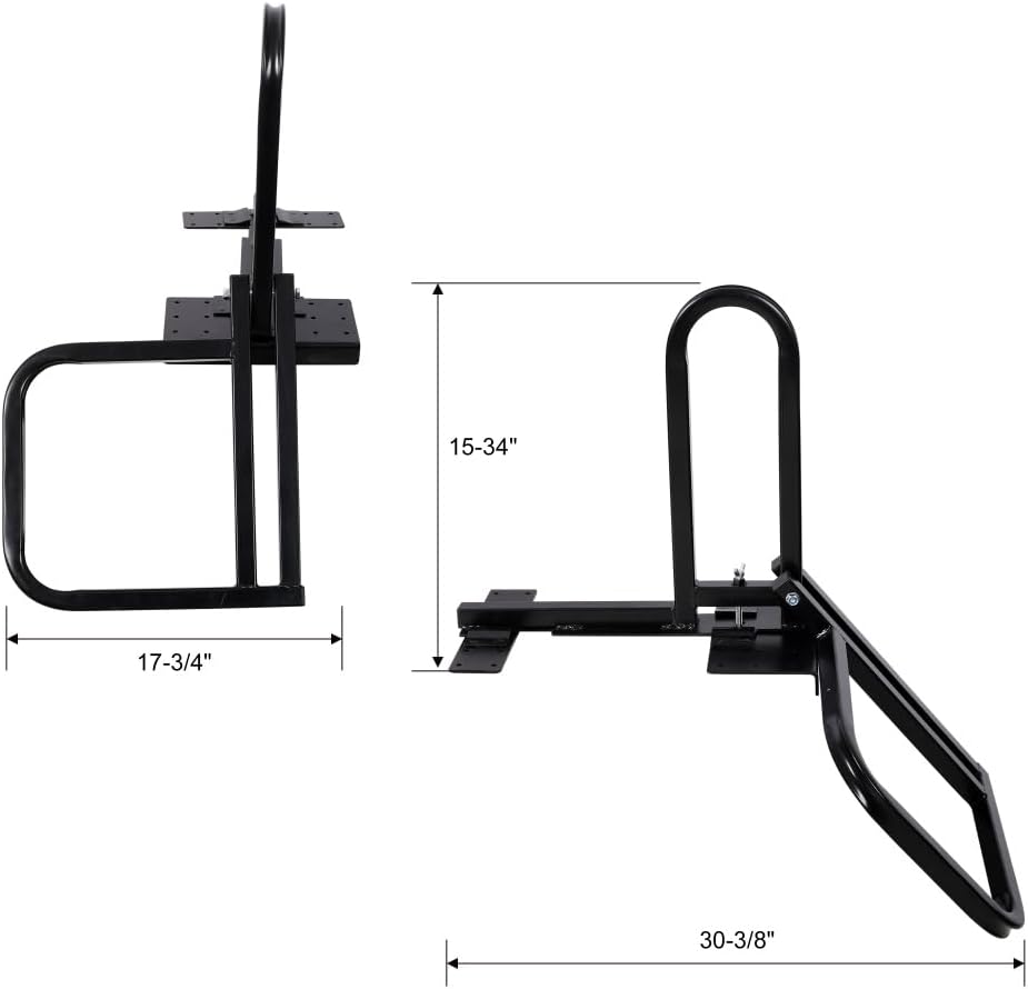 Foldable Pickup Truck Tailgate One-Step Ladder - Universal Fit. Drilling Hex Screws for Easy Install. Load Capacity: 300 LBS. Serves to Secure Items in Truck Bed
