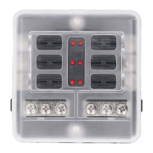 Boîte à fusibles 6 voies Luocute pour l'électricité de votre camping-car et bateau