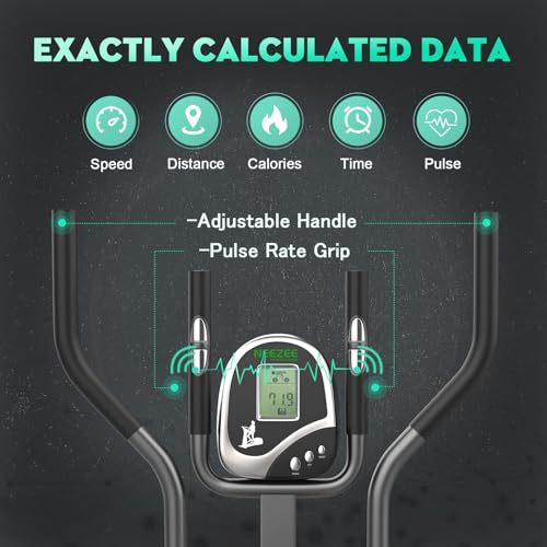 Neezee Elliptical Cross Trainer, Upgraded Cross Machine with LCD Monitor - 2 in 1 Exercise Bike Workout Machine Max Weight 265LBS - Image 5