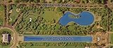 4"x6" Gallery Poster, USGS satellite image of Constitution Gardens, located north of the reflecting pool, northeast of the Lincoln Memorial (#1 on the image), east of the Vietnam Veterans Memorial (#2