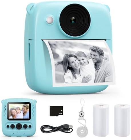 Fotocamera Istantanea Bambini 2,4 Pollici - Stampante Incorporata Con 32GB SD - Foto 3