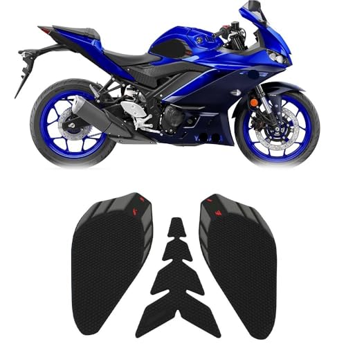 Autocollants réservoir moto YZFR3 (2019-2023) : tampon de protection